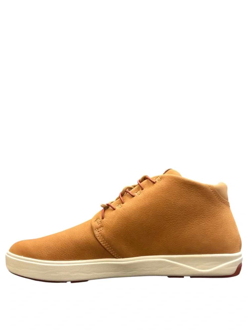 OLUKAI - LIGHT BROWN LEATHER WHITE SOLE CHUKKA BOOTS “NANA HELE”